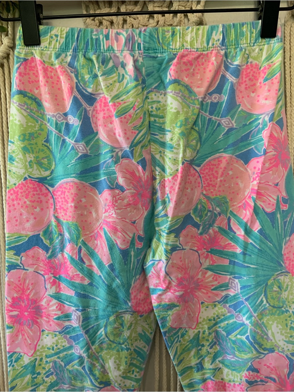 LILLY PULITZER Girls Tropical Print Pajama Pant Leggings Size 12 - Picture 7 of 10
